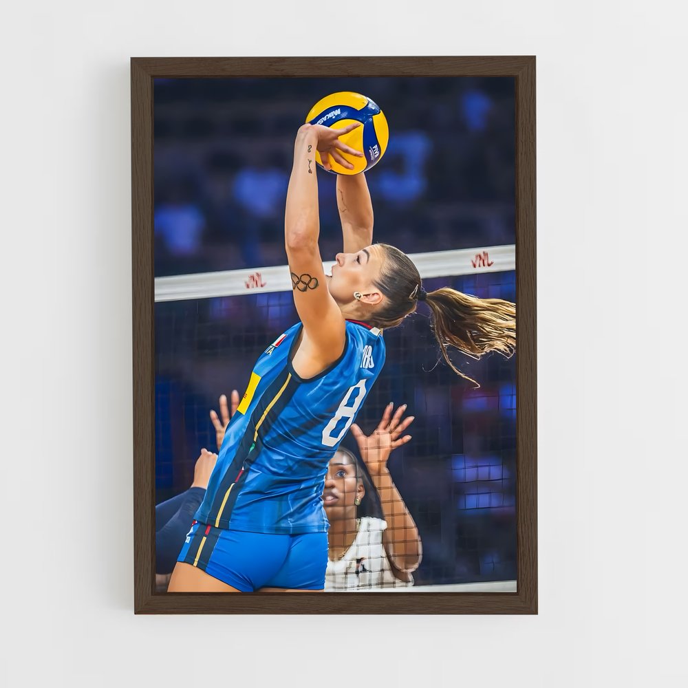 Poster Envolée Italienne – affiche Volleyball (vue 5)